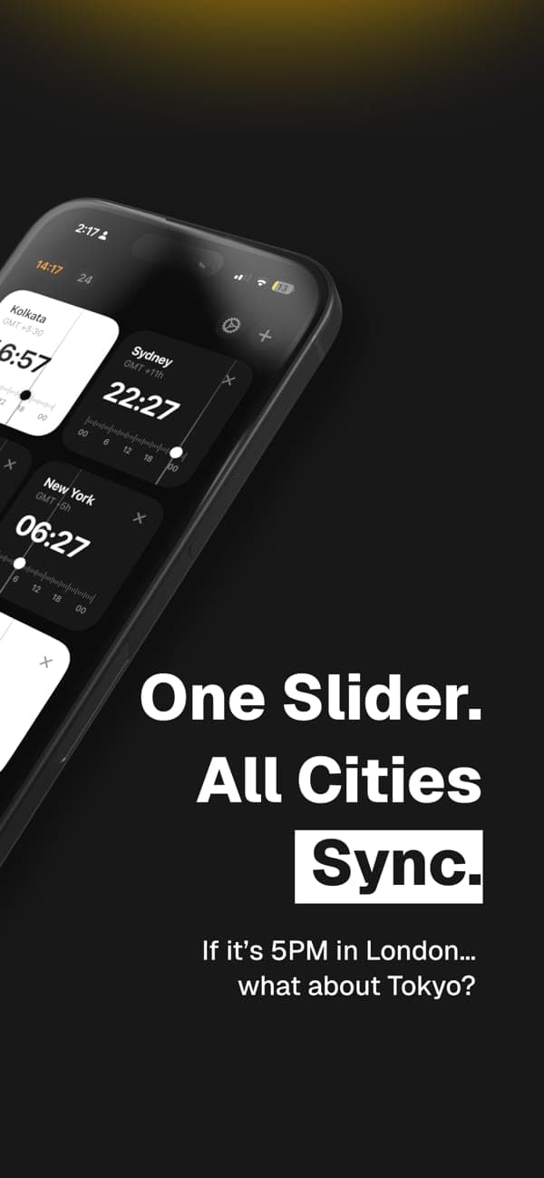 Drag one slider and every city syncs